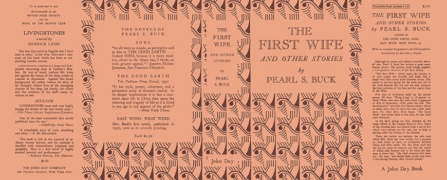 Item #60780 First Wife and Other Stories, The. Pearl S. Buck