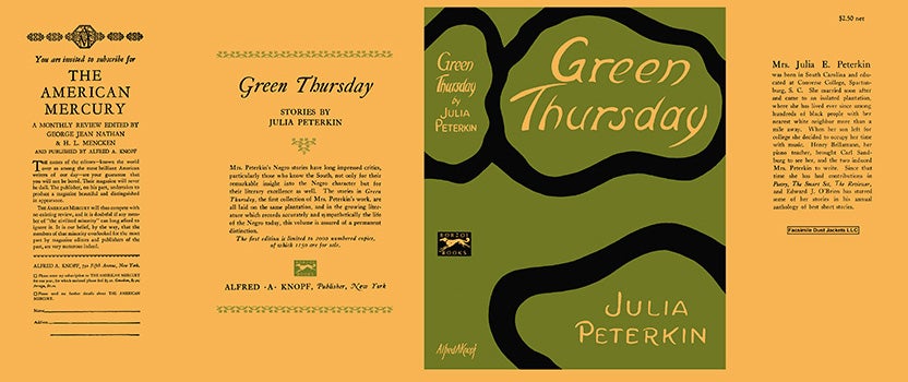 Item #60782 Green Thursday. Julia Peterkin