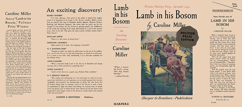 Item #60824 Lamb in His Bosom. Caroline Miller