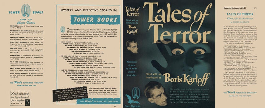 Item #6089 Tales of Terror. Boris Karloff, Anthology.