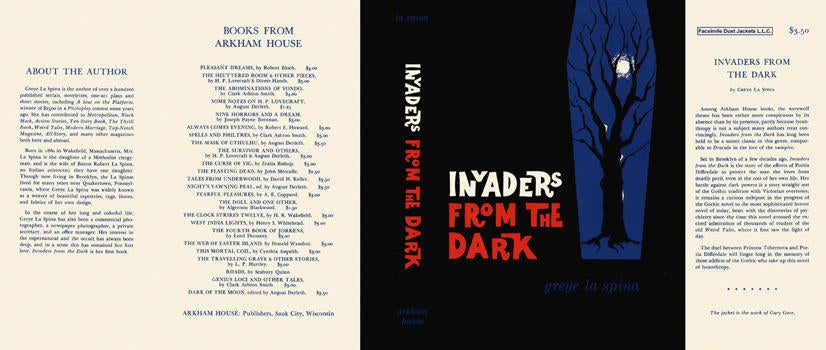 Item #6099 Invaders from the Dark. Greye La Spina