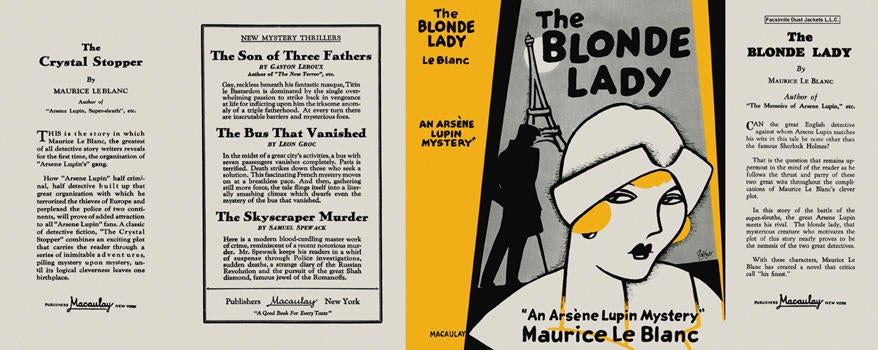 Item #6104 Blonde Lady, The. Maurice LeBlanc