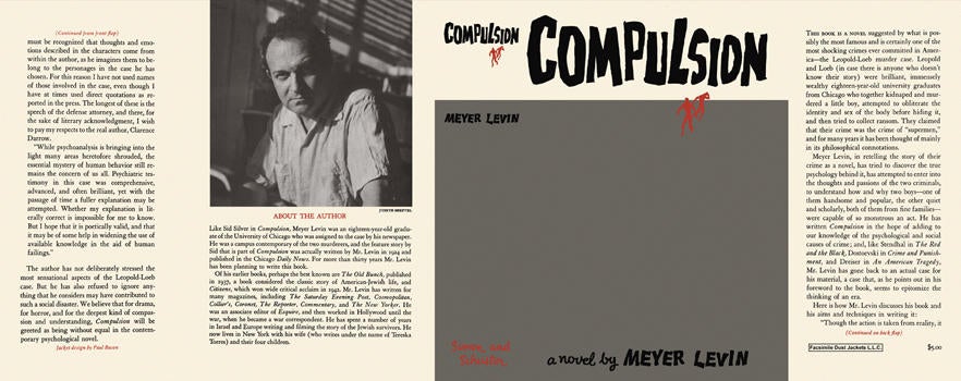 Item #6115 Compulsion. Meyer Levin