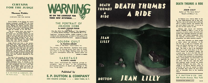 Item #6117 Death Thumbs a Ride. Jean Lilly