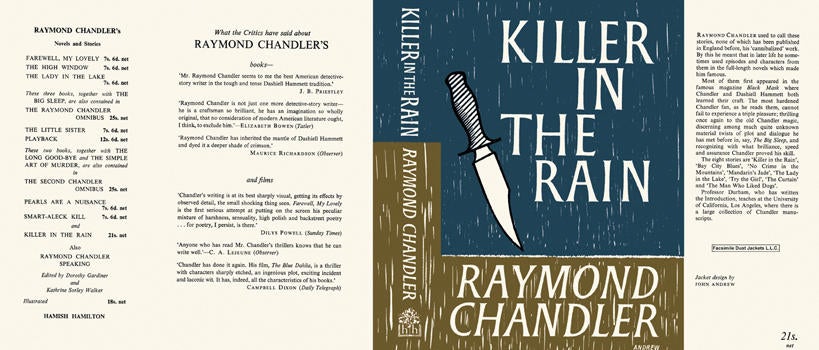 Item #613 Killer in the Rain. Raymond Chandler
