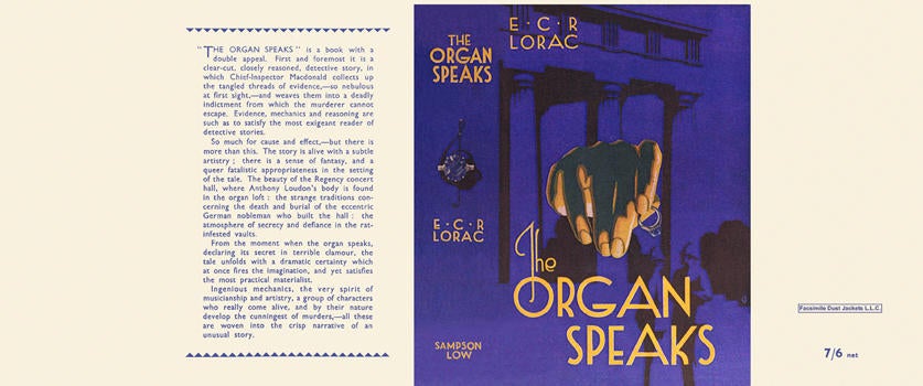 Item #6134 Organ Speaks, The. E. C. R. Lorac.