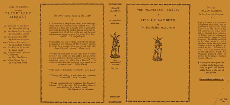 Item #6153 Liza of Lambeth. W. Somerset Maugham.