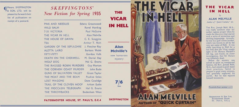 Item #6161 Vicar in Hell, The. Alan Melville