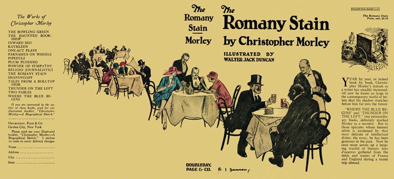 Item #6164 Romany Stain, The. Christopher Morley