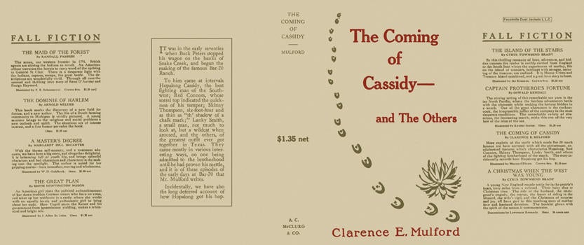 Item #6167 Coming of Cassidy and the Others, The. Clarence E. Mulford