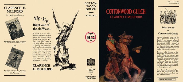Item #6168 Cottonwood Gulch. Clarence E. Mulford