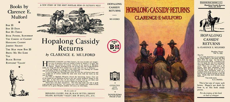 Item #6169 Hopalong Cassidy Returns. Clarence E. Mulford