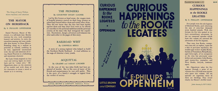 Item #6178 Curious Happenings to the Rooke Legatees. E. Phillips Oppenheim