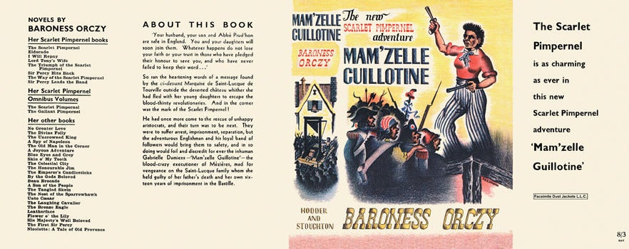 Item #6185 Mam'zelle Guillotine. Baroness Orczy.