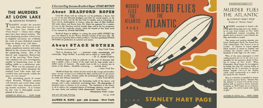 Item #6193 Murder Flies the Atlantic. Stanley Hart Page.