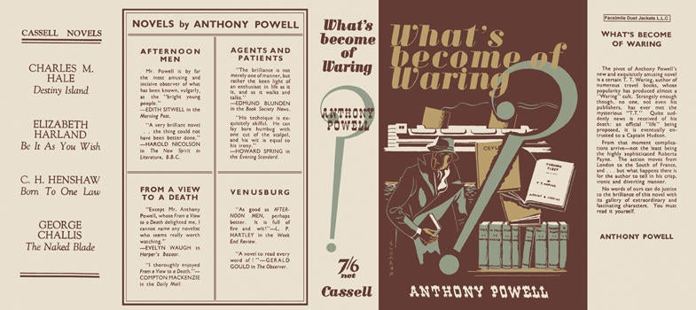 Item #6204 What's Become of Waring. Anthony Powell