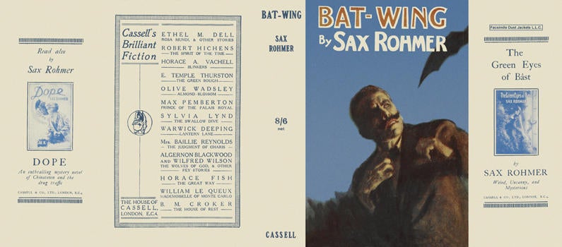 Item #6213 Bat-Wing. Sax Rohmer.
