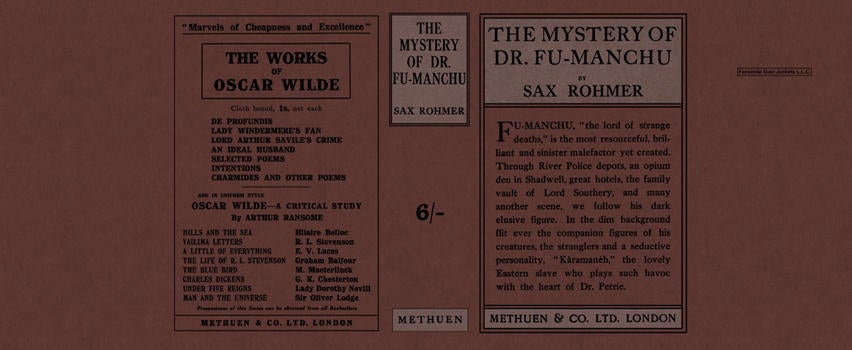 Item #6215 Mystery of Dr. Fu-Manchu, The. Sax Rohmer