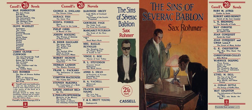 Item #6216 Sins of Severac Bablon, The. Sax Rohmer