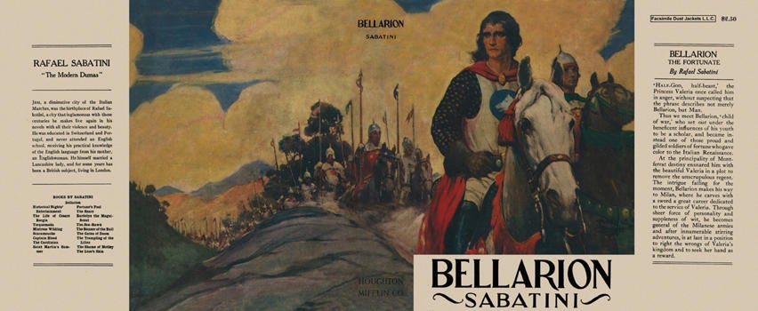 Item #6219 Bellarion, The Fortunate. Rafael Sabatini.