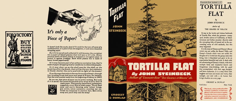 Item #6243 Tortilla Flat. John Steinbeck