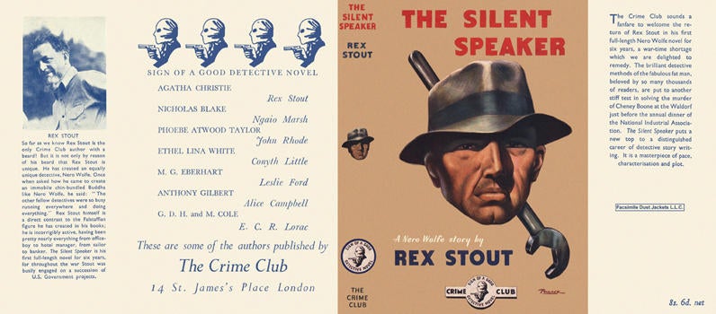 Item #6247 Silent Speaker, The. Rex Stout