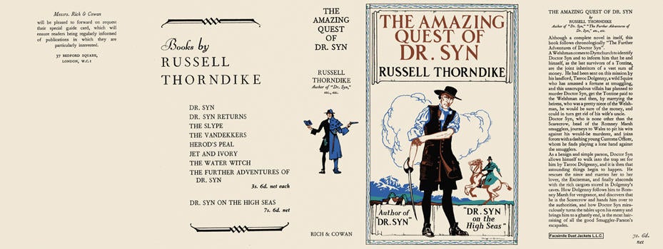 Item #6256 Amazing Quest of Dr. Syn, The. Russell Thorndike