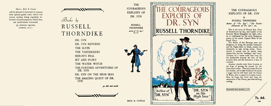 Item #6257 Courageous Exploits of Dr. Syn, The. Russell Thorndike