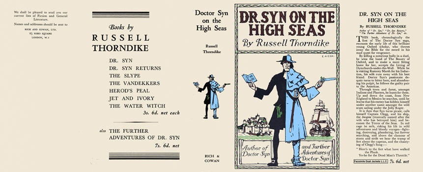 Item #6258 Doctor Syn on the High Seas. Russell Thorndike