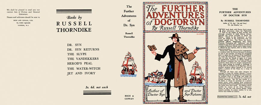 Item #6259 Further Adventures of Doctor Syn, The. Russell Thorndike