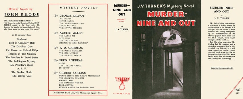 Item #6270 Murder - Nine and Out. J. V. Turner.