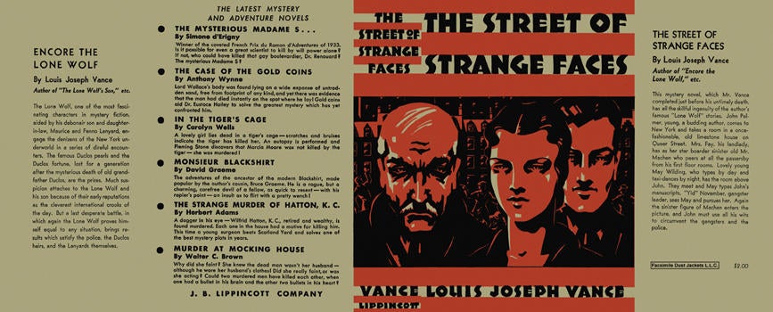 Item #6294 Street of Strange Faces, The. Louis Joseph Vance
