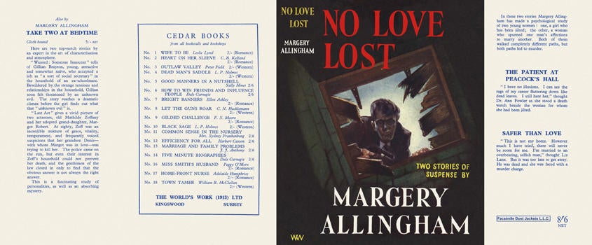 Item #63 No Love Lost. Margery Allingham
