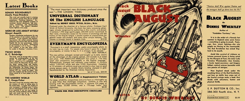Item #6317 Black August. Dennis Wheatley