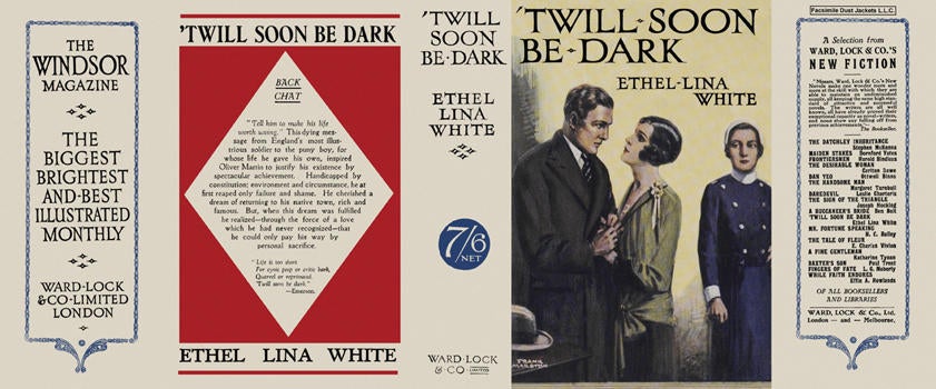 Item #6326 Twill Soon Be Dark. Ethel Lina White.