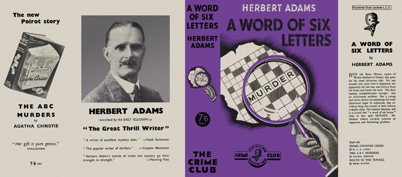 Item #6344 Word of Six Letters, A. Herbert Adams.