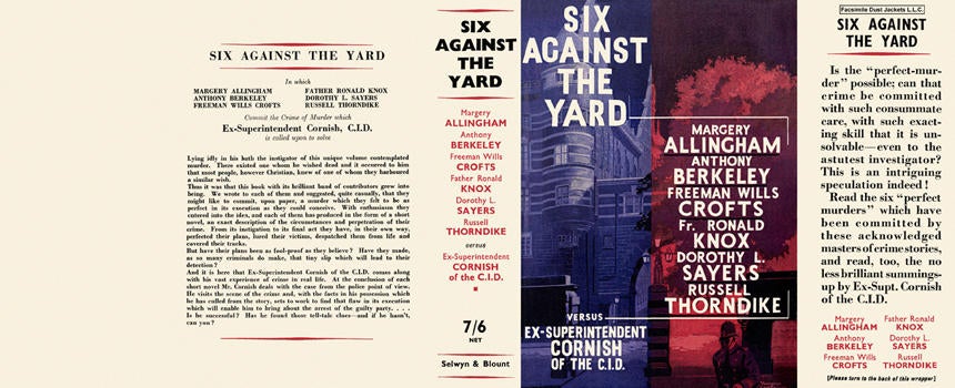Item #6360 Six Against the Yard. The Detection Club, Margery Allingham