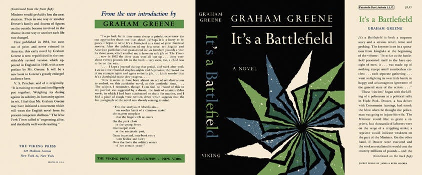 Item #6366 It's a Battlefield. Graham Greene