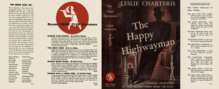 Item #638 Happy Highwayman, The. Leslie Charteris