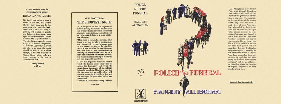 Item #64 Police at the Funeral. Margery Allingham
