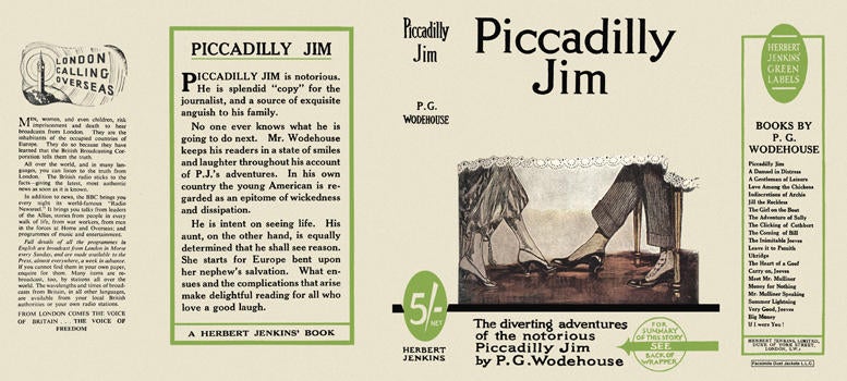 Item #6401 Piccadilly Jim. P. G. Wodehouse