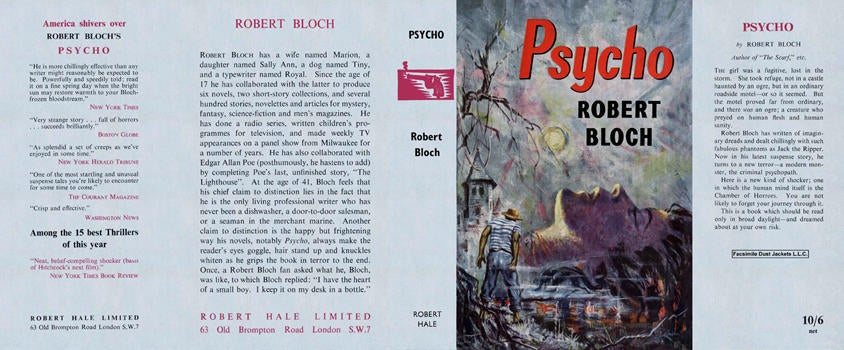 Item #6405 Psycho. Robert Bloch.
