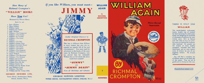 Item #6413 William Again. Richmal Crompton