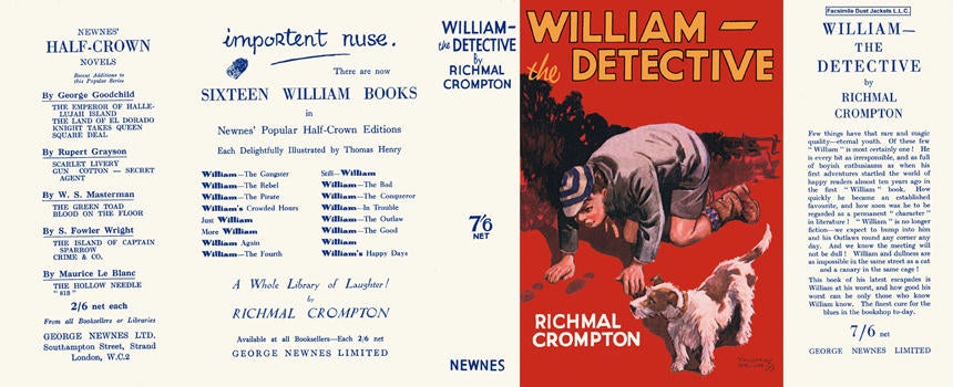 Item #6416 William the Detective. Richmal Crompton