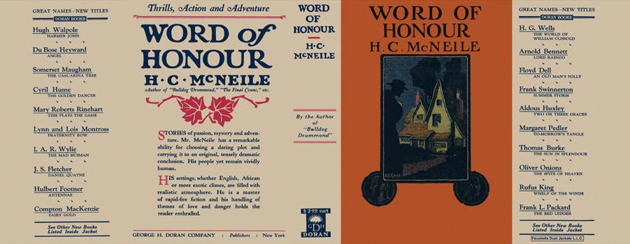 Item #6436 Word of Honour. H. C. McNeile.