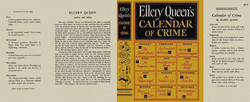 Item #6444 Calendar of Crime. Ellery Queen, Anthology