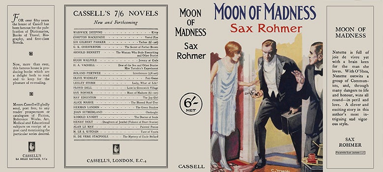 Item #6453 Moon of Madness. Sax Rohmer