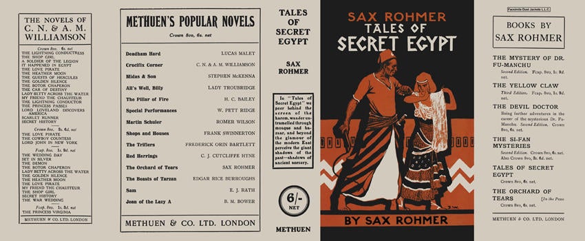 Item #6456 Tales of Secret Egypt. Sax Rohmer