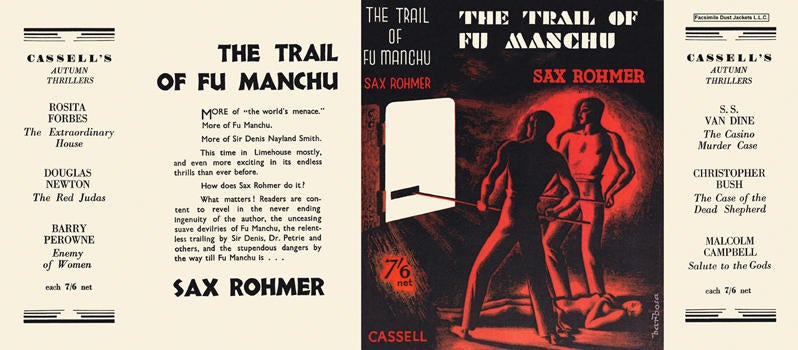 Item #6457 Trail of Fu Manchu, The. Sax Rohmer.