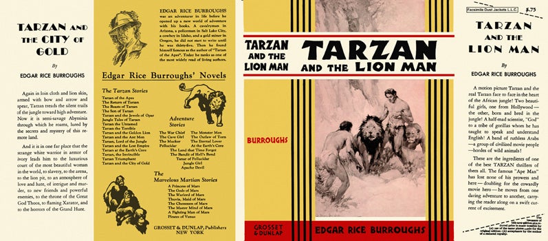 Item #6480 Tarzan and the Lion Man. Edgar Rice Burroughs.